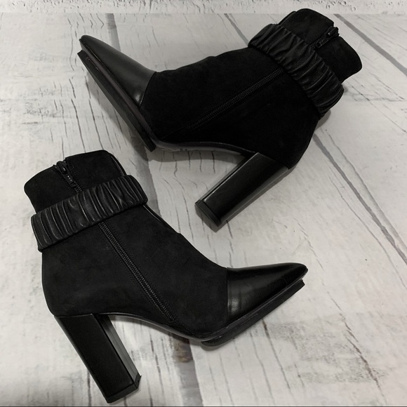 Malloni Black Suede Booties - Picture 1 of 15